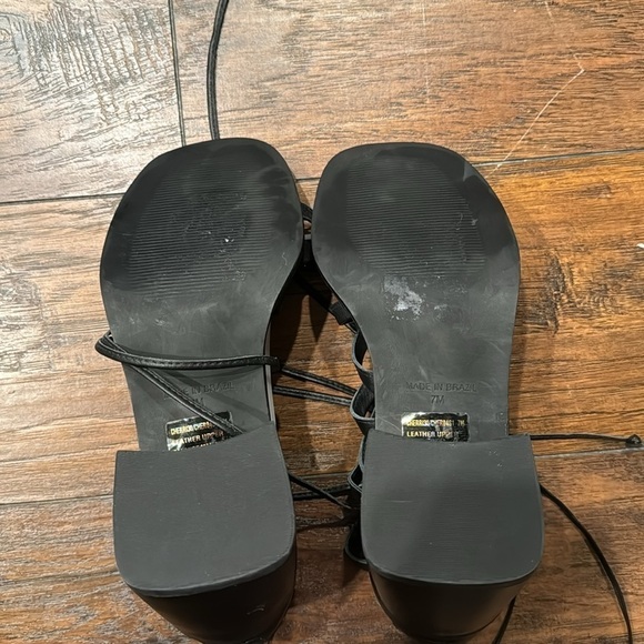 NEW! Steve Madden Black Leather Cherri Strappy Sandal - Size 7 - Picture 14 of 16